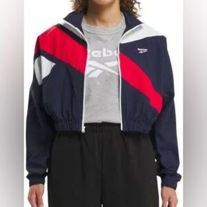 $75 msrp nwt Reebok classic women’s track jacket windbreaker